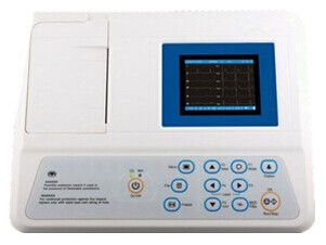Elektrokardiogram Maszyna Przenośne urządzenia EKG 80mm 3 Format nagrywania kanałów