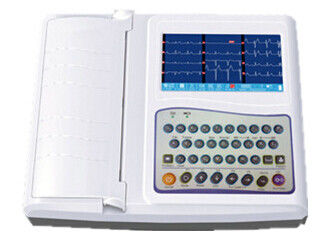 12 kanałowy EKG Maszyna 7 Inch elektrokardiogram ekwipunek Full Keyboard